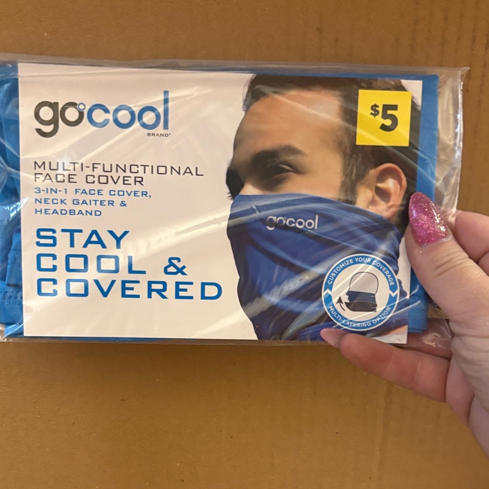 5/$5 GoCool Blue Multi-Functional Face Cover